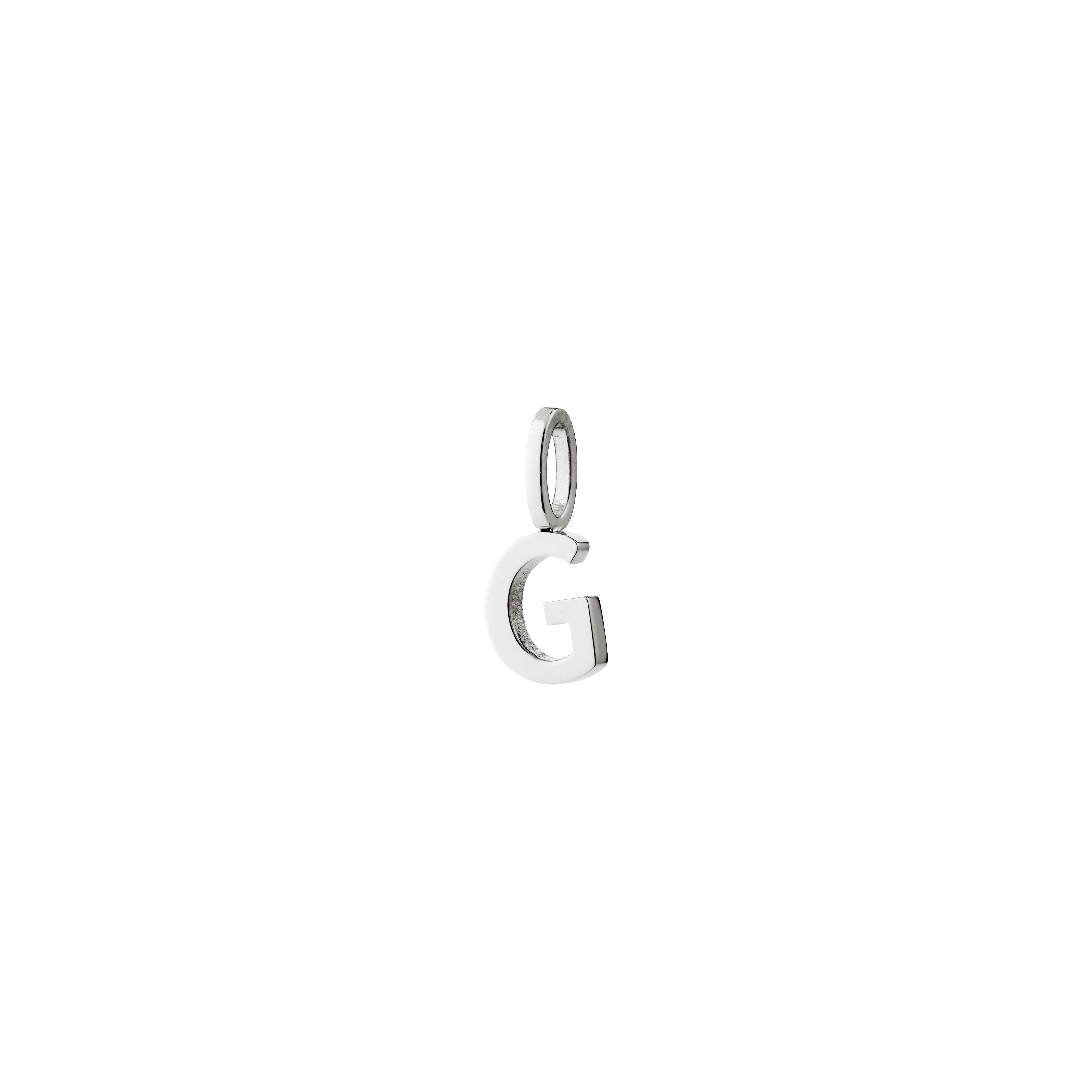 Pilgrim G pendant, silver-plated