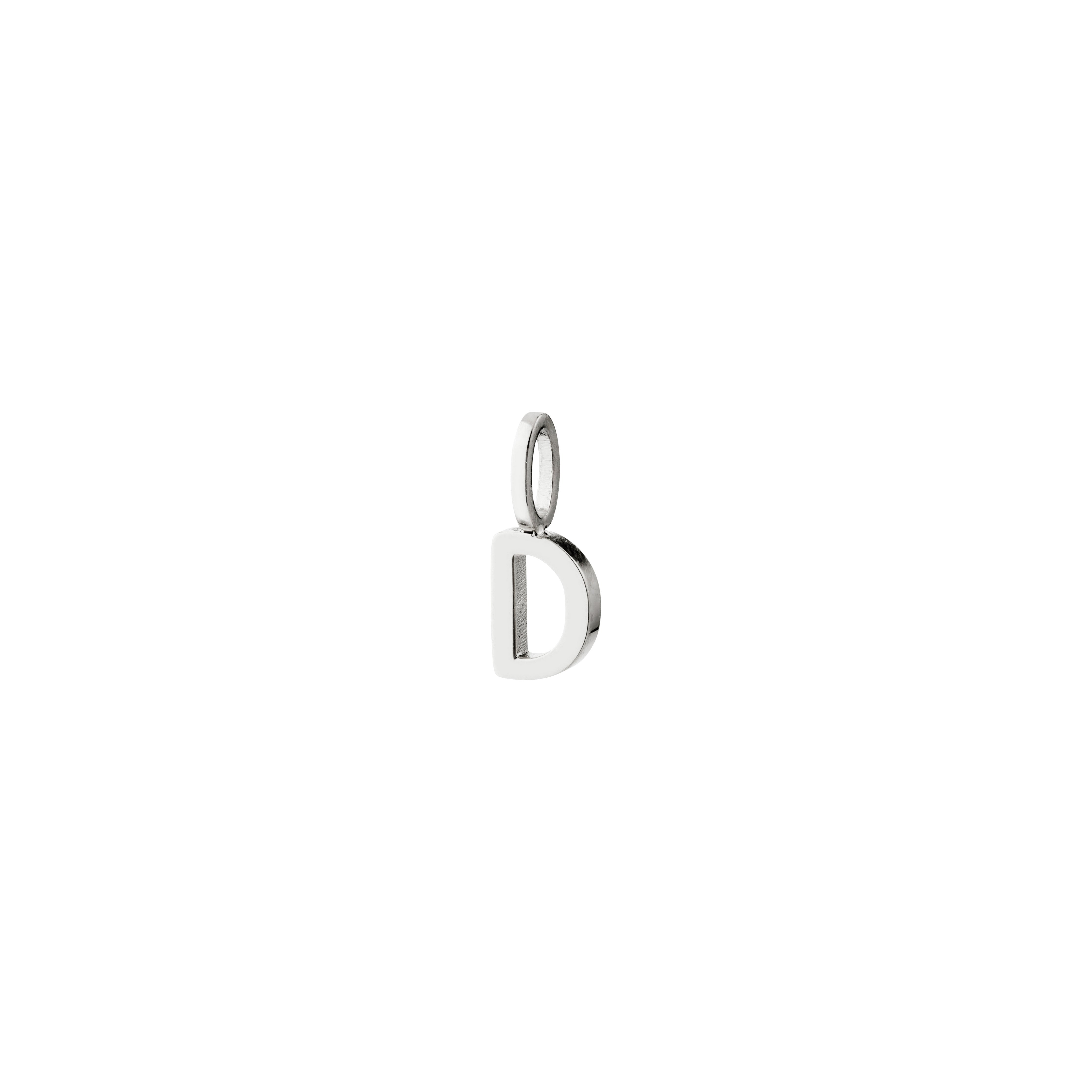 Pilgrim D pendant, silver-plated