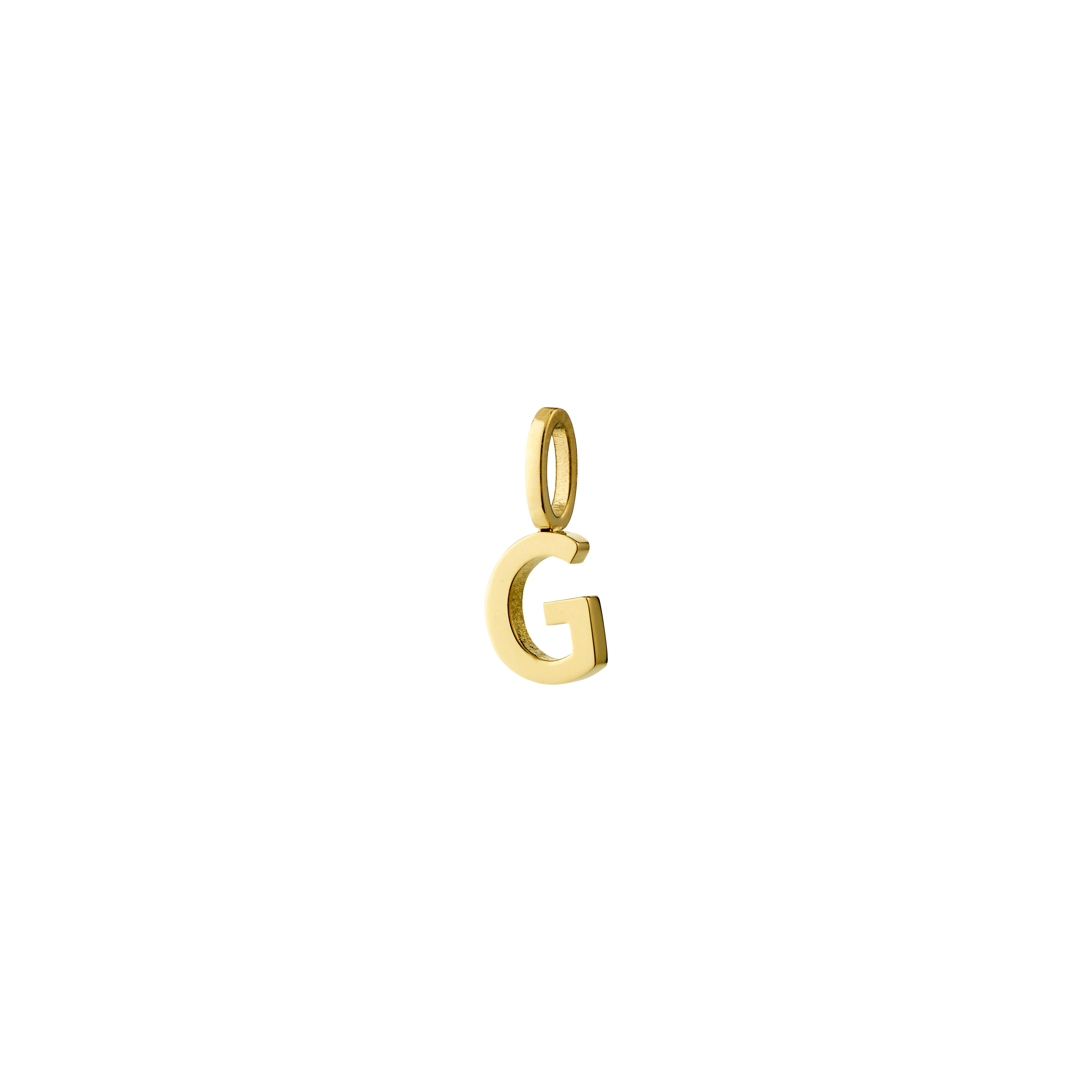 Pilgrim G pendant, gold-plated