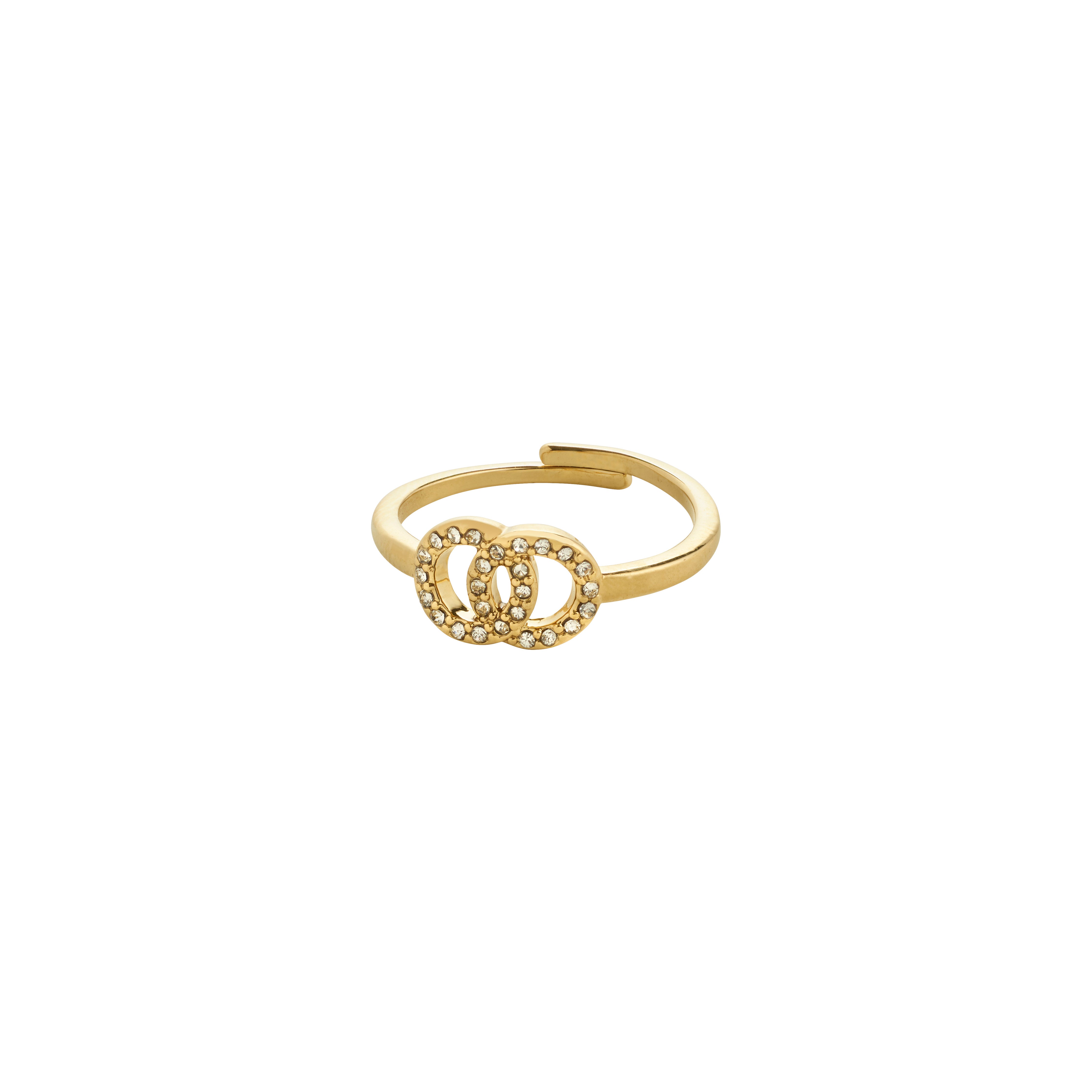 Pilgrim LULU halos stack ring guldbelagt
