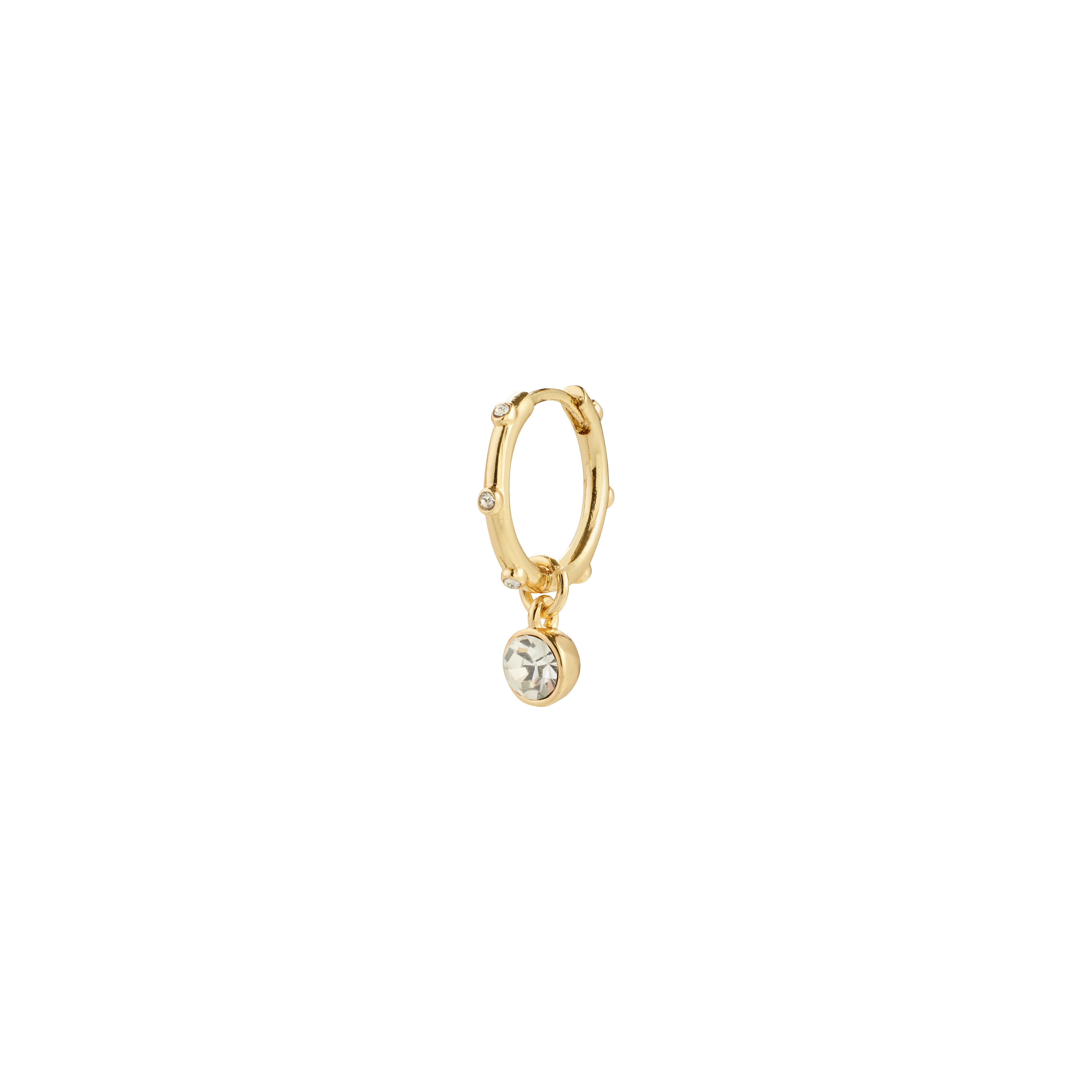 Pilgrim SUNNY single ørering guldbelagt