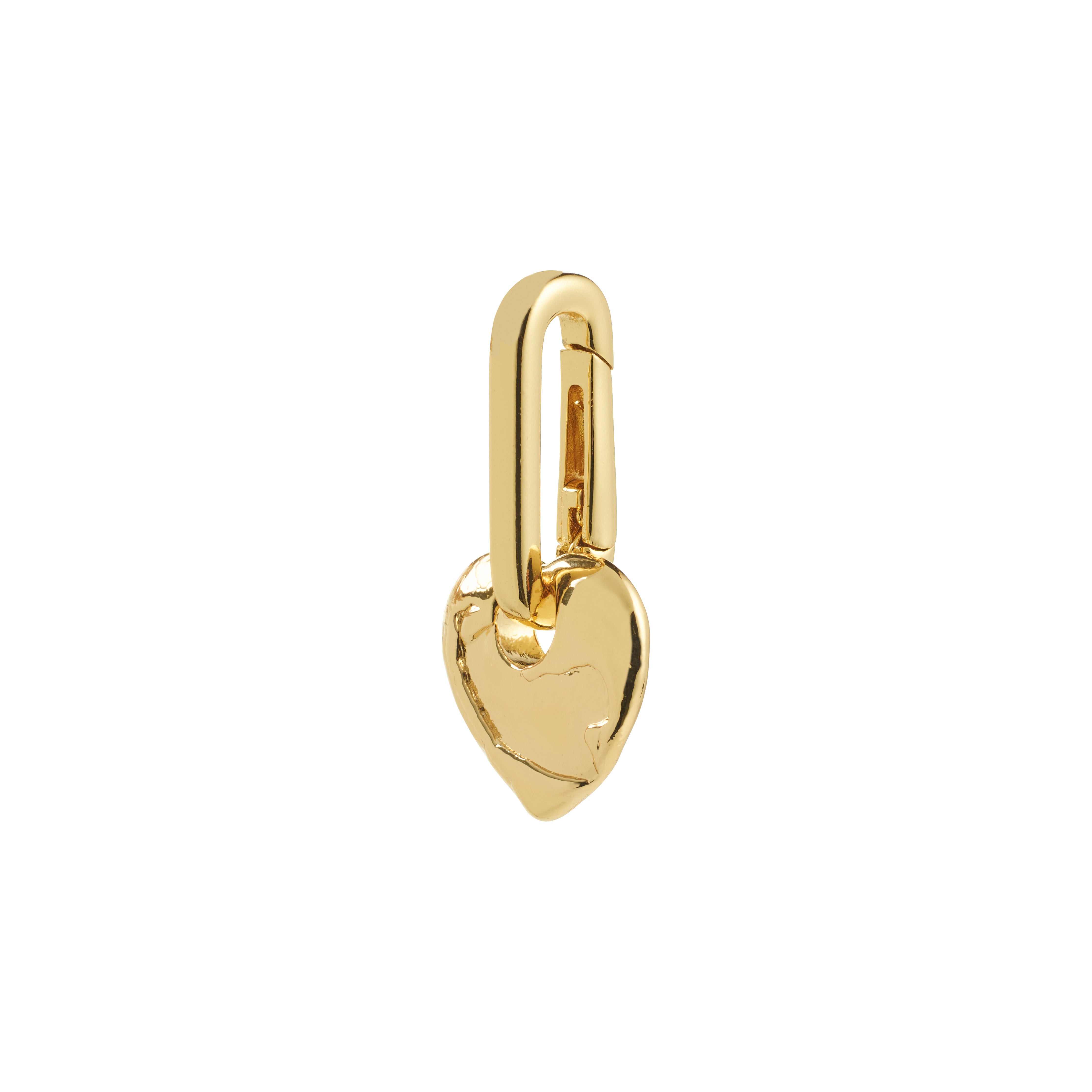 Pilgrim CHARM hjerte vedhæng, guldbelagt