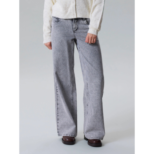 LMTD Wide Jeans Birm Light Grey Denim