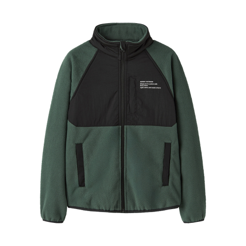 NAME IT Fleece Jakke Myles Jungle Green