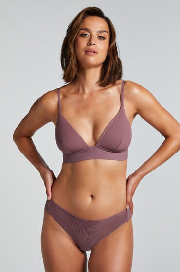 Hunkemöller Stripe Mesh usynlig brasiliansk trusse Lilla