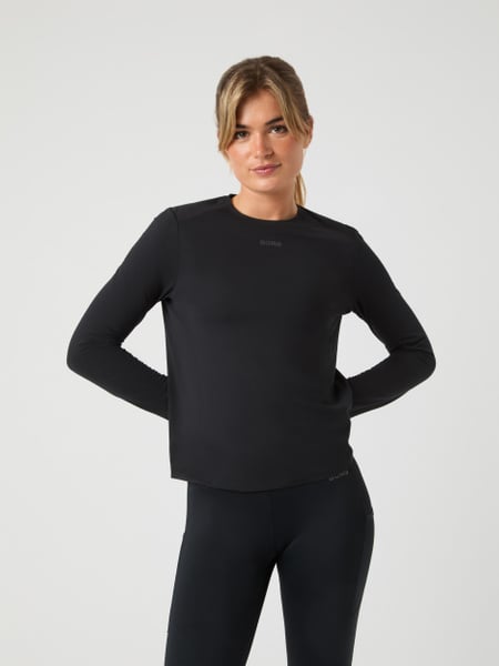 Björn Borg Borg Running Feather Long Sleeve T-shirt Sort, XS