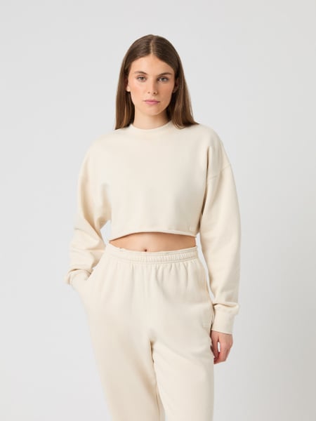 Björn Borg Studio Oversized Cropped Sweatshirt Hvid, XS