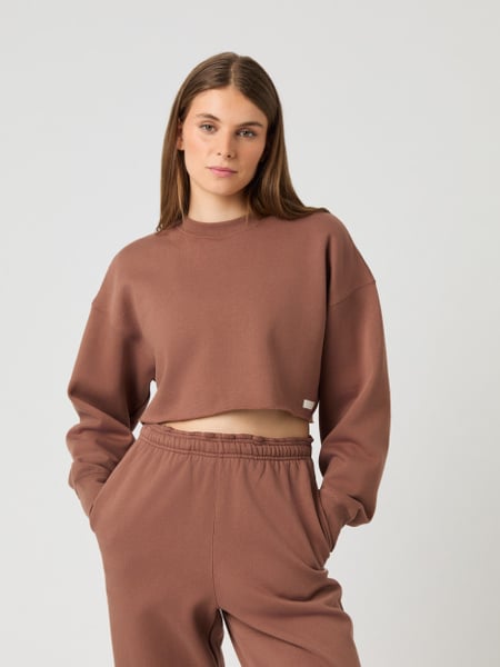 Björn Borg Studio Oversized Cropped Sweatshirt Brun, M