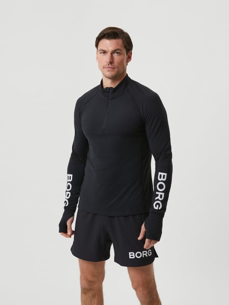 Björn Borg Borg Midlayer Half Zip Sort, XXL