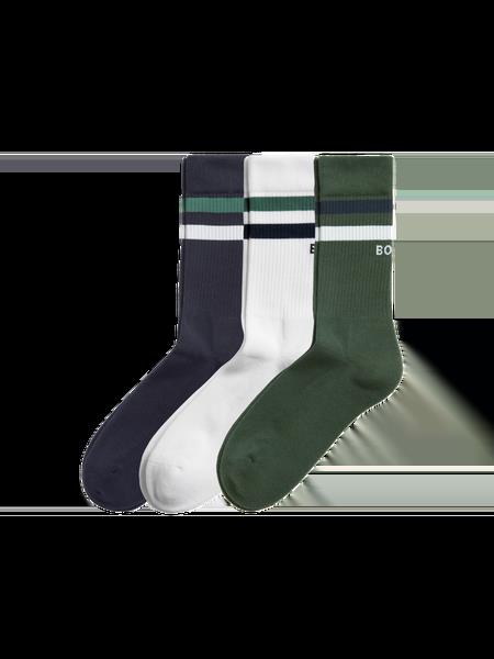 Björn Borg Core Crew Socks 3-pack Grøn, 36-40