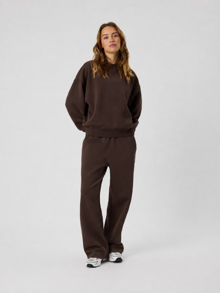 Björn Borg Studio Oversized Straight Sweatpants Brun, XL