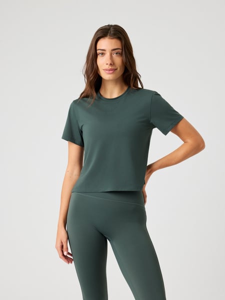 Björn Borg Borg Cropped T-shirt Grøn, XS