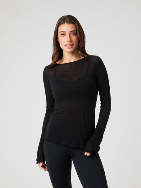 Björn Borg Studio Light Long Sleeve Top Sort, M