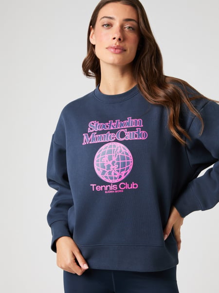 Björn Borg Borg Boyfriend Sweatshirt Marineblå, M