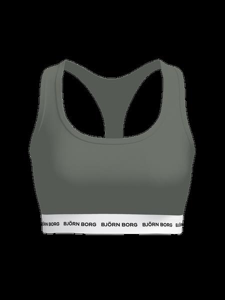 Björn Borg Logo Soft Top Grøn, XS