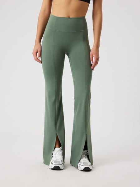 Björn Borg Studio Flared Slit Tights Grøn, M