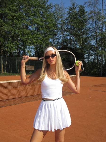 Björn Borg Ace 2 In 1 Cropped Tank Hvid, XS