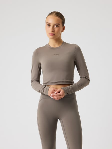 Björn Borg Studio Soft Cropped Longsleeve Brun, M
