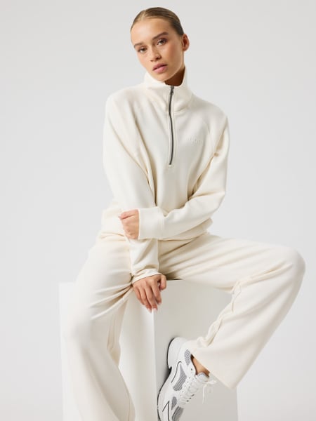 Björn Borg Studio Soft Halfzip Sweatshirt Hvid, XS