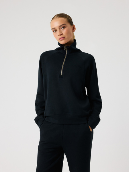 Björn Borg Studio Soft Halfzip Sweatshirt Sort, M
