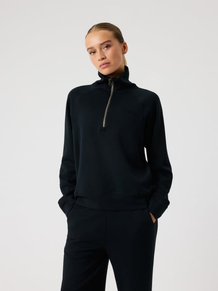 Björn Borg Studio Soft Halfzip Sweatshirt Sort, XS