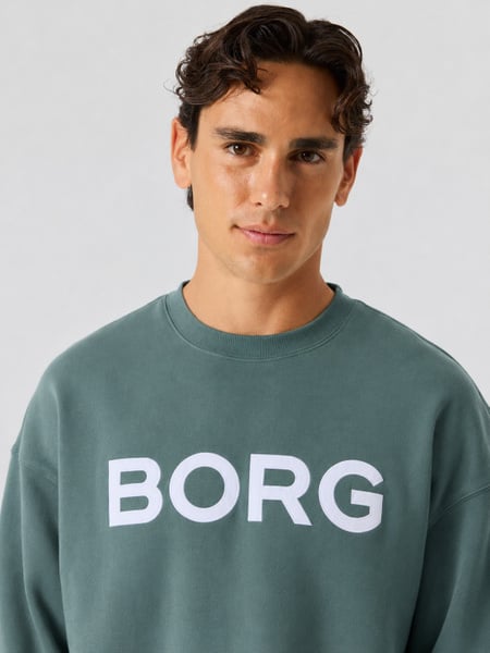 Björn Borg Borg Oversized Logo Sweatshirt Grøn, M