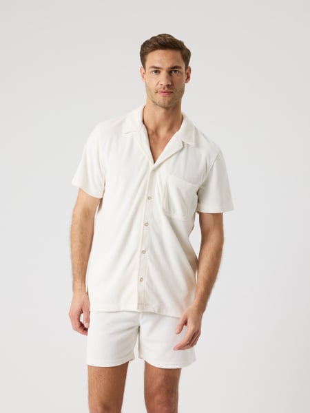 Björn Borg Borg Toweling Pool Shirt Hvid, M