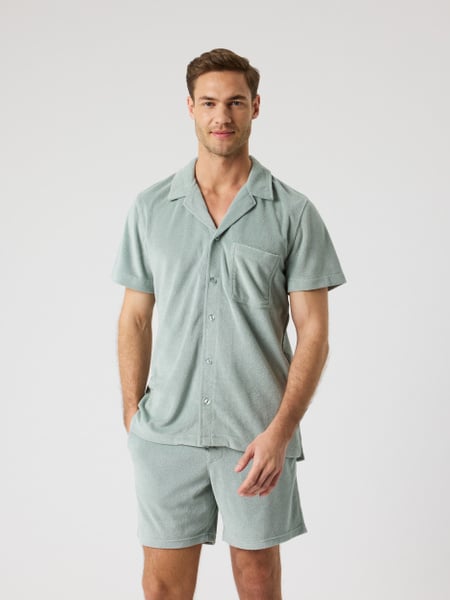 Björn Borg Borg Toweling Pool Shirt Grøn, XXL