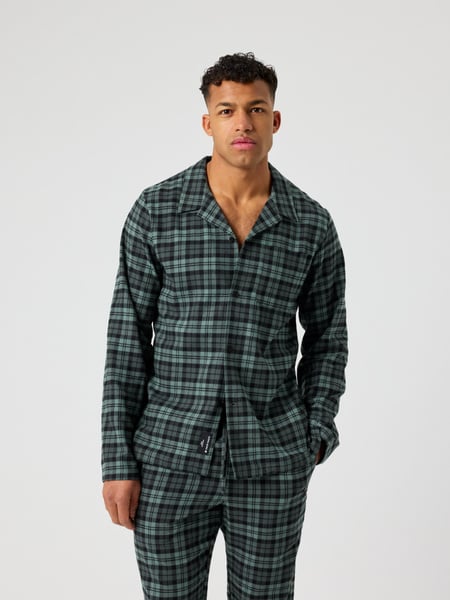 Björn Borg Core Flannel Pyjama Shirt Sort, XXL