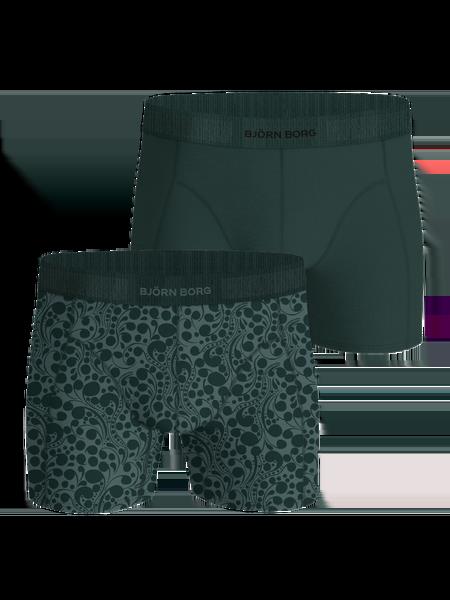 Björn Borg Organic Cotton Stretch Boxers 2-pack Grøn, M