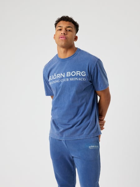Björn Borg Borg Classic Print T-shirt Blå, S