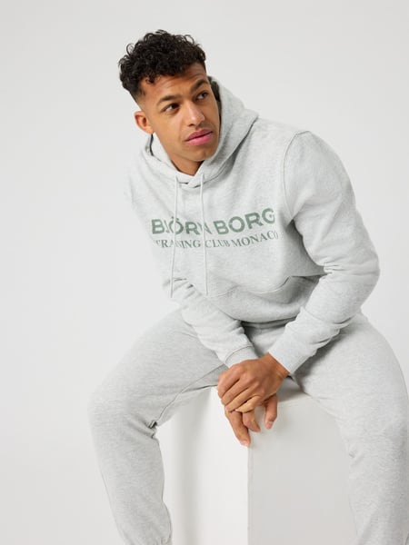 Björn Borg Borg Classic Print Hoodie Grå, XXL