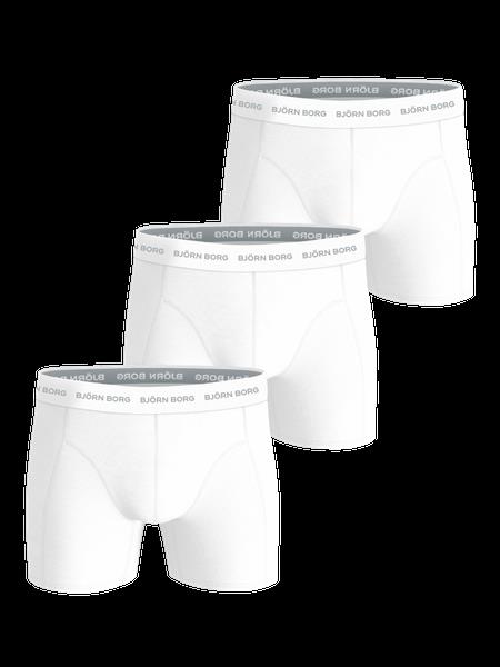 Björn Borg Cotton Stretch Boxers 3-pack Hvid, S