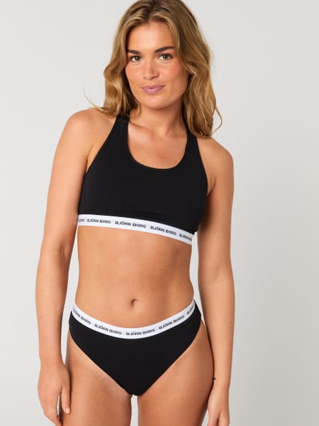 Björn Borg Logo Soft Top Sort, XXL