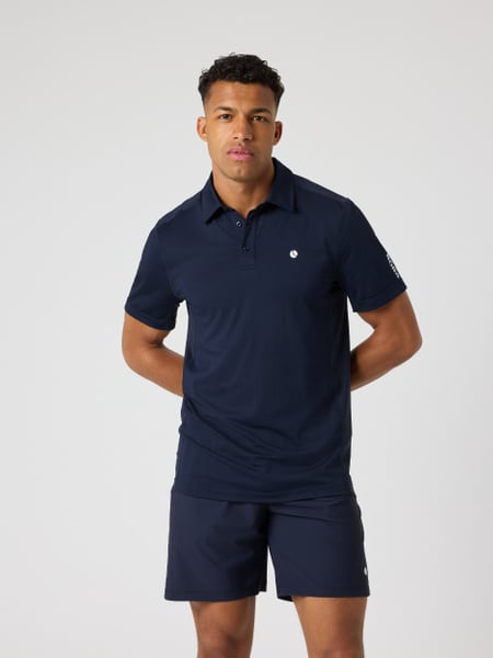 Björn Borg Ace Mesh Panel Polo Shirt Marineblå, XXL