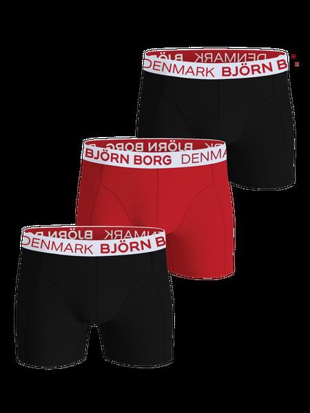 Björn Borg Cotton Stretch Boxers Denmark 3-pack Sort, XL