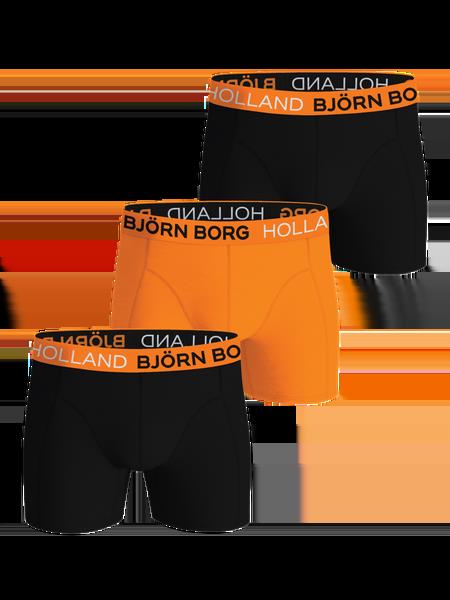 Björn Borg Cotton Stretch Boxers Holland 3-pack Sort, L