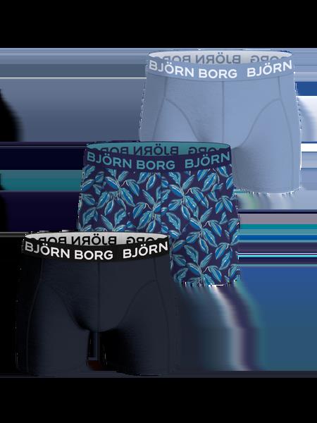 Björn Borg Bamboo Cotton Blend Boxers 3-pack Blå, XL