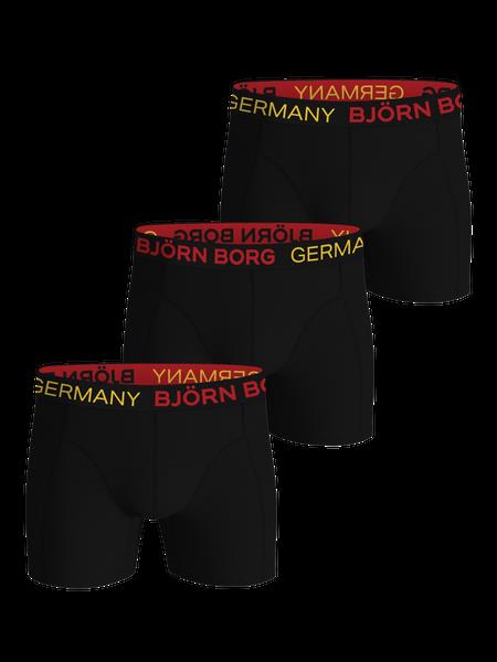 Björn Borg Cotton Stretch Boxers Germany 3-pack Sort, XL