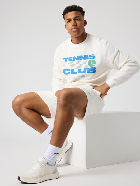 Björn Borg Borg Classic Print Sweatshirt Hvid, XXL