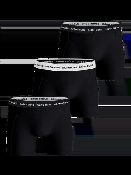 Björn Borg Cotton Stretch Boxer 3-pack Sort, XS