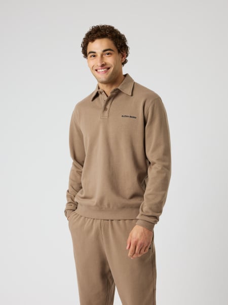 Björn Borg Borg Classic Polo Sweatshirt Brun, XXL