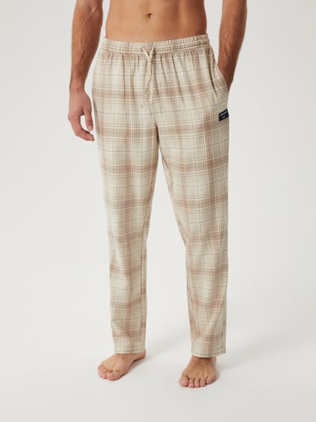 Björn Borg Core Flannel Pyjama Pants Beige, M