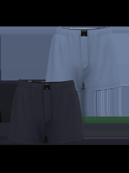 Björn Borg Cotton Stretch Woven Boxer Shorts 2-pack Blå, S