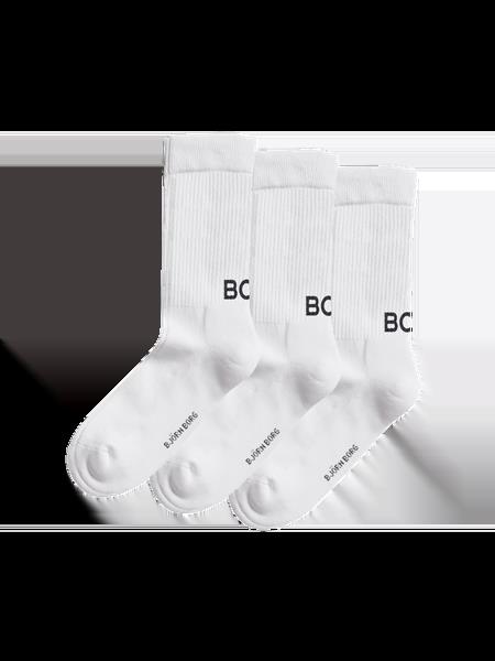Björn Borg Core Crew Polyamide Socks 3-pack Hvid, 36-40