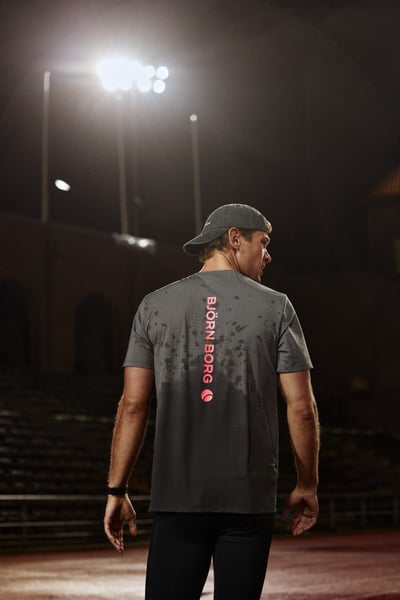 Björn Borg Borg Performance Perforated T-shirt Grå, L