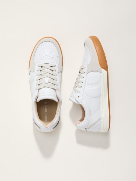 Björn Borg Men's Volley Leather Sneakers Hvid, 43