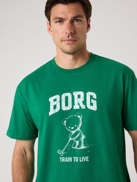 Björn Borg Borg Classic Print T-shirt Grøn, S
