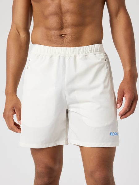 Björn Borg Borg Zip Shorts 7 Inch Hvid, XXL