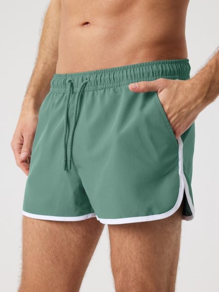 Björn Borg Borg Retro Swim Shorts Grøn, S